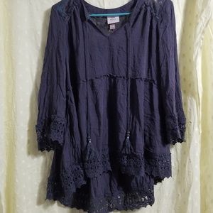Knox Rose Navy Top XL
